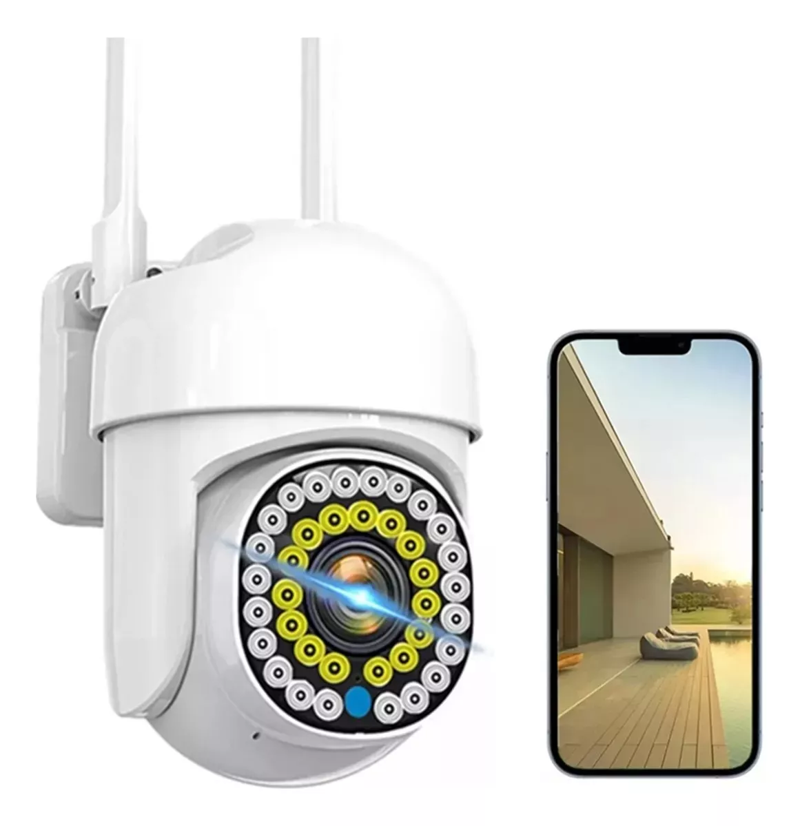 Camara IP WiFi Domo Interior/Exterior Audio Movimiento Nocturna ...